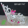 Novos designs rhinestone royal accessories Jóias tall cityant crown tiara